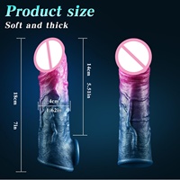 Realistic Penis Sleeve Sex Toys for Men Pennis Extender Silicone Cock Sleeve Enlarger BDSM Realistic Dildo for Delay Ejaculation