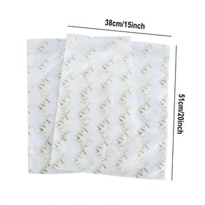Papel de Seda Blanco Impreso Personalizado de 15 x 20 Pulgadas, 17 g, Papel para Envolver Ropa, Impresión a una Cara, Papel de Regalo Desechable - Product Image 2