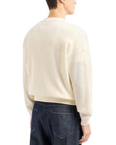 Cárdigan de punto de algodón transpirable absorbente de sudor personalizado Cárdigan de punto blanco informal de moda con doble cremallera - Product Image 2