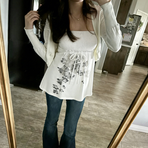 เสื้อกล้ามสไตล์วันหยุดพิมพ์ลายดอกไม้ใหม่ สายรัดปรับได้ ทรงครอปพอดีตัว ทรงเอไลน์ เสื้อแฟชั่นฤดูร้อน เสื้อครอปสั้น - Product Image 6