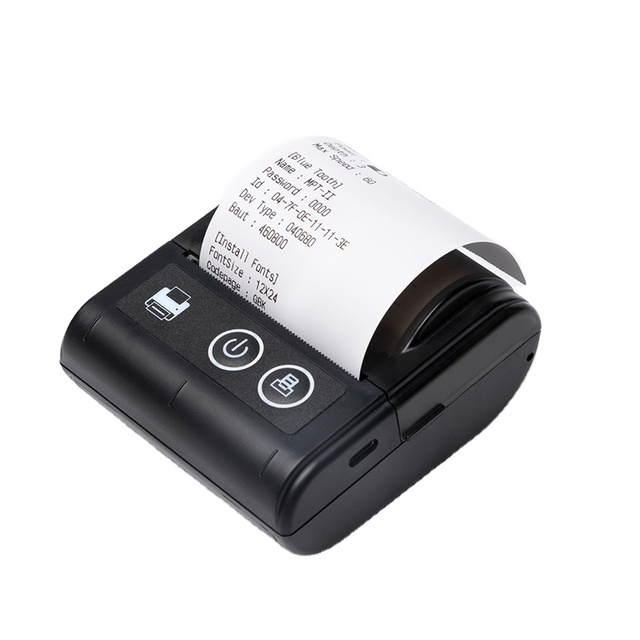 Compact 58mm USB BT Mobile Thermal Printer for Android & IOS Devices in Stock