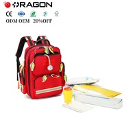 Botiquín de Primeros Auxilios Manual Portátil con Material Oxford para Preparación de Emergencias, Cuidado de Traumas, Viajes, Bolsa de Paramédico, EMS, EMT
