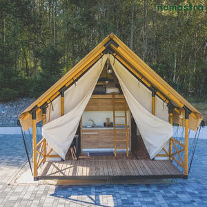 Tente de glamping écologique préfabriquée en bois durable Safari Lodge pour les <span class=keywords><strong>campings</strong></span> Tente de safari modulaire en acier de luxe pour les centres de villégiature - Product Image 6