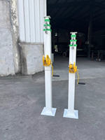 Mât télescopique rétractable multi-sections à levage manuel de 5 m/6 m/7 m/9 m/12 m, tige de levage réglable à la main pour faisceau hexagonal