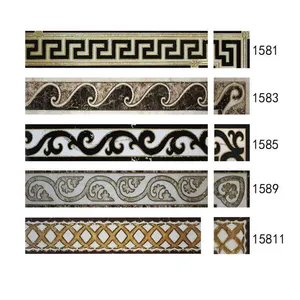 New Design Popular High Quality Products Cheap Price For Golden Ceramic Islamic Wall Borders
