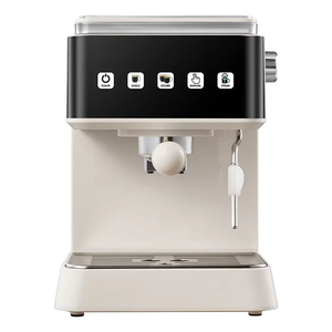 Machine à expresso semi-automatique haut de gamme 20 bars en acier inoxydable, avec mousseur à lait et système d'eau chaude, idéale pour hôtels italiens - Product Image 2