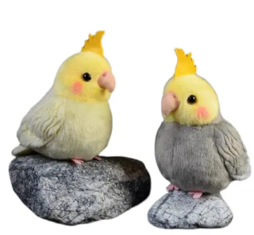 CE/ASTM OEM 2024 mainan lembut burung nuri simulasi kreatif kualitas tinggi untuk dekorasi kustom mainan mewah fesyen anak-anak
