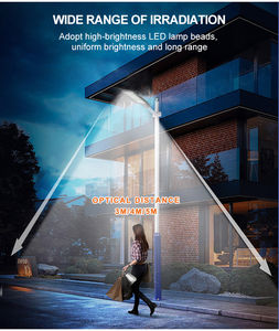 Farola LED IP66 impermeable para exteriores, 50W-200W, iluminación pública, carcasa de aluminio fundido a presión, energía solar de CA para estacionamiento - Product Image 4