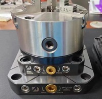 Étau de banc CNC auto-centrant en acier, fixation quatre ou cinq axes avec bloc L à changement rapide à point zéro et plaque de pont quatre axes
