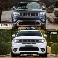 Kits de Parachoques Delanteros y Traseros, Difusor de Capó para Jeep Grand Cherokee 2013-2021, Actualización Facelift, Estilo SRT, Kits de Conversión de Carrocería