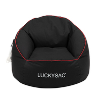 Grand fauteuil poire fonctionnel pour gamer, idéal pour l'intérieur et l'extérieur, en polyester 600D