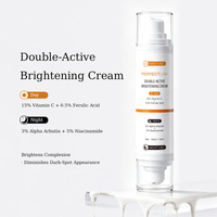 Soin du visage jour et nuit, hydratant double action, sérum éclaircissant pour les taches brunes, vitamine C, niacinamide, pour tous types de peaux