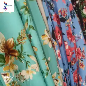 top beautiful flower patterns Wholesale 100% huafu check print ready goods stock fabric