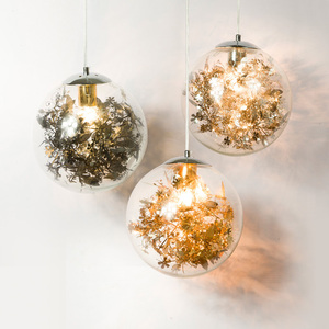 Moderno de cristal claro de <span class=keywords><strong>la</strong></span> venta caliente bola globo de patrón de flor colgante de luz de lámpara de araña para <span class=keywords><strong>restaurante</strong></span> - Product Image 5