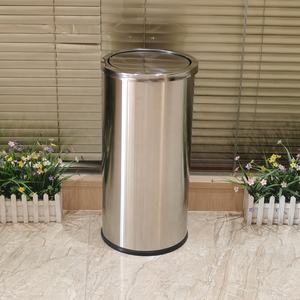 धातु कचरा बिन होटल लॉबी स्टेनलेस स्टील अधिकतम इनडोर कार्टन बॉक्स अनुकूलित ब्रश स्थायी भंडारण बाल्टी ग्राहक लोगो - Product Image 4