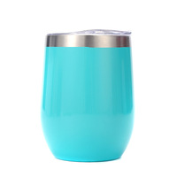 Gobelet isotherme double paroi en acier inoxydable de 12 oz en forme d'œuf pour vin et café – Cadeau d'affaires écologique