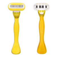 Rasoir de maquillage pour femmes OEM avec 5 lames et 1 système de cartouches pour un rasage doux et précis