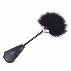 Black Feather Pink Bow Swatter Spanking Paddle y Patch Pareja Erotic Tease Toys SM Juguetes sexuales para parejas - Product Image 3