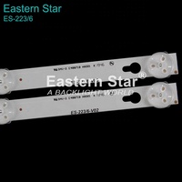 Bande de rétroéclairage TV ES-223 32D2900 32HR330M06A8V0 4C-LB3206 pour T C L LED, bande de rétroéclairage 2 pièces/ensemble