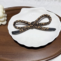 Porte-clés en tissu de style coréen haut de gamme, à motifs pois épais, imprimé léopard, rayé et floral, avec effet goutte d'huile, accessoires DIY pour lanière