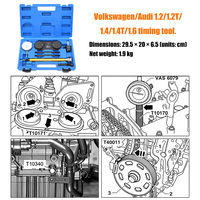 Kits d'outils de calage MT-Tools Volkswagen EA111 Audi Golf Skoda Lavida pour moteurs 1.2T/1.4T/1.4/1.6, acier durable, noir