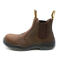 Chaussures de sécurité de travail pour hommes MaxiTough, en cuir Crazy Horse, avec embout en fibre de verre anti-écrasement, durables, vente en gros d'usine depuis 13 ans