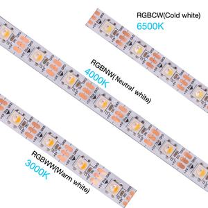 Adressierbares SK6812 RGBW 30/60/144 LEDs/<span class=keywords><strong>m</strong></span> Pixel band RGBWW 3000K RGBNW 4000K RGBCW 6500K SK6812 RGBW LED-Licht leiste - Product Image 1
