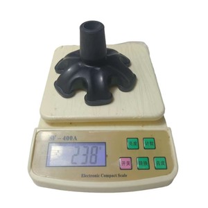 Pied de canne hexagonal en caoutchouc antidérapant de 19 mm pour bâton de marche, usage senior, noir - Product Image 4