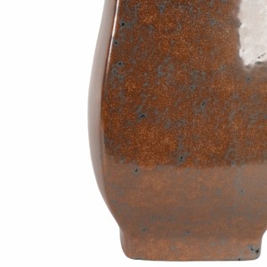 Vaso in ceramica con silhouette testurizzata, decorazione rustica per soggiorno, camera da letto, sala da pranzo, bancone della cucina - Product Image 5