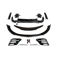 Kit carrosserie pour Mercedes Benz Classe S W223 2021+ S400 S450 – Amélioration style B : Pare-chocs avant, diffuseur arrière, jupes latérales – Accessoires automobiles