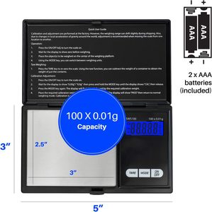 Hot Selling <b>Mini</b> 0.01g Accuracy Digital Pocket <b>Scale</b> with 1kg Capacity Stainless Steel Jewelry Diamond <b>Scale</b> Battery Powered Lid - Product Image 4