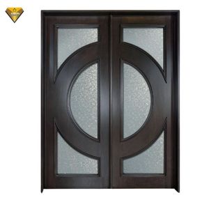 Luxury Modern Minimalist <strong>Design</strong> Solid Wood Entry <strong>Doors</strong> Contemporary Wooden Main Entrance for Villa or House Front - Product Image 2