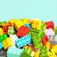 Blocs de construction, jouets DIY pour enfants, assemblage de grandes pièces, jouets éducatifs, composants à gros grains compatibles avec les blocs de construction