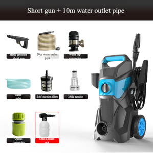 Hidrolavadora de Alta Presión de 220V 110V, 1200W, Vertical con Ruedas, Pistola de Agua de Alta Presión, Alta Potencia para el Hogar - Product Image 3