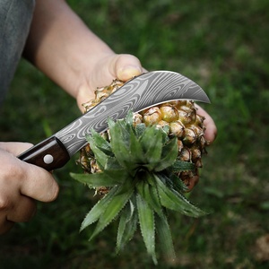 Couteau pliant de chasse et de camping Durian, lame en acier inoxydable, manche en cuivre blanc, haute dureté, multifonctionnel, tranchant, DIY HK FB246 - Product Image 4