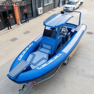 Embarcación RIB RHIB <span class=keywords><strong>de</strong></span> 9m Achilles Hypalon para 18 Personas con Cabina en Venta, Proveedor <span class=keywords><strong>de</strong></span> Pedidos al por Mayor Reachsea, Color Gris - Product Image 1