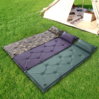 Matelas de camping gonflable en PVC de haute qualité, portable, léger, pliable, imperméable, 4 saisons, pour la randonnée et le trekking