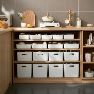 Square Plastic <b>Storage</b> <b>Box</b> Underwear Socks Book Sundries Dustproof Lid <b>Stackable</b> 10L Capacity Home <b>Storage</b> - Product Image 4