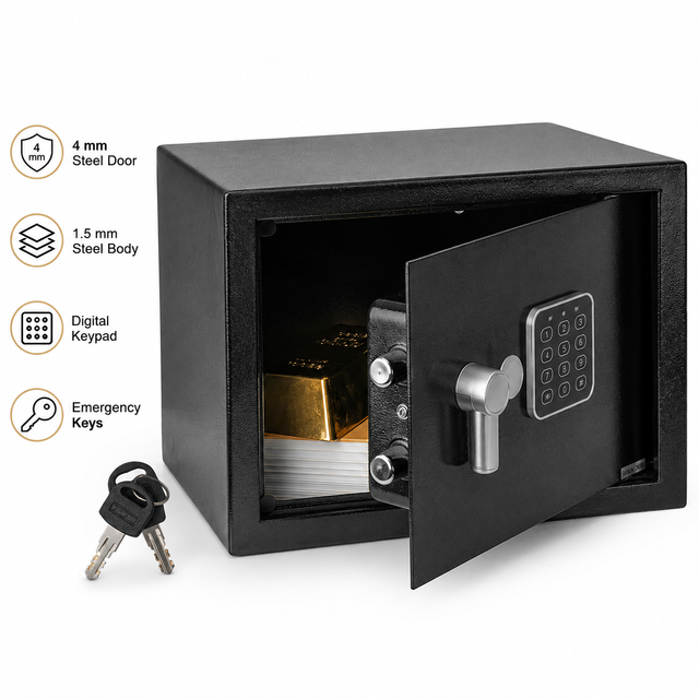 Safewell Wholesale Digital Electronic Safe Box With Keypad and Emergency Key Steel Security Safe for Home Hotel Office Documents
