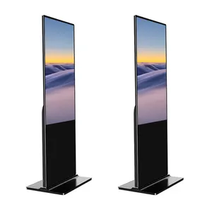Huixin wholesale 55 Inch Indoor Counter Lcd Ultra Thin Free Standing Vertical Digital Signage Totem Touch Screen Kiosk
