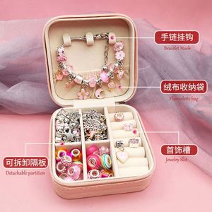 Hot Selling Children's PUZ/PZG DIY Handmade Beaded Bracelet with Jewelry <b>Box</b> Storage for Girl's Birthday Party School <b>Gift</b> Set - Product Image 4