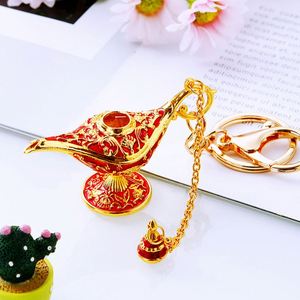 European Retro Creative Ornaments Russian Wishing Lamp Aladdin Magic <b>Key</b> <b>Chain</b> Lamp Household for Gifts <b>Key</b> <b>Chain</b> - Product Image 1