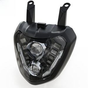 Phares <span class=keywords><strong>LED</strong></span>, ensemble de phares avant <span class=keywords><strong>LED</strong></span> avec feux de jour, compatible avec Yamaha <span class=keywords><strong>MT</strong></span> <span class=keywords><strong>07</strong></span> FZ <span class=keywords><strong>07</strong></span>, lampe modifiée pour moto - Product Image 3