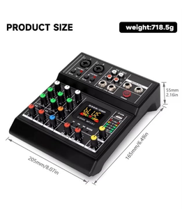 Professional Small <b>Bluetooth</b> Mixer Reverb Effect <b>Microphone</b> for Karaoke Stage Audio Sound Cards Mixers - Product Image 2