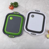 Accessoires de cuisine Gadgets pour la maison et la cuisine Panier de rangement pour planche à découper pliable multifonction 3 en 1 en gros