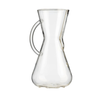 Carafe à café en verre borosilicate transparent de 600 ml/800 ml, écologique, avec filtre en acier inoxydable, compatible micro-ondes