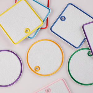 Étiquettes de bagages et porte-clés DIY pour patchs en feutre, patchs vierges pour la décoration - Product Image 3