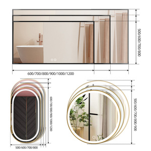 Miroir de salle de bain ovale LED KIDOIR ODM, anti-buée, tactile, à intensité variable, rétroéclairé, mural, pour vanité, fournisseur en gros, personnalisable pour hôtels - Product Image 3