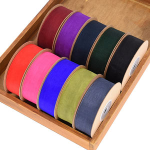 Impression personnalisée Nœud Décoration Fleur Emballage Parfum Bouteille Gâteau Emballage Organza Couleur Unie Fil Transparent Ruban Pour Paquet Cadeau - Product Image 6