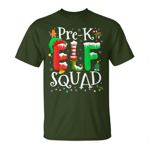 Camiseta navideña para profesores de preescolar Elf Squad, regalo navideño para niños - Product Image 2